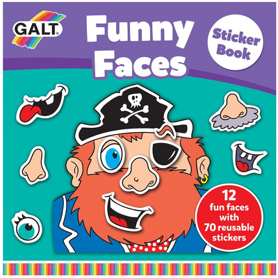 Carte cu abtibilduri Funny Faces