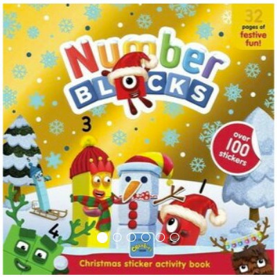 Carte cu abtibilduri si activitati Numberblocks - Magia Craciunului