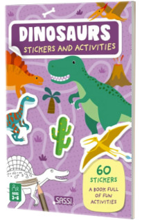 Carte de activitati cu abtibilduri - Dinozauri