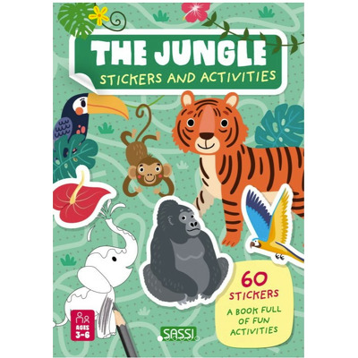 Carte de activitati cu abtibilduri - Jungla