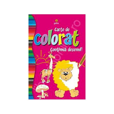 Carte de colorat - continua desenul