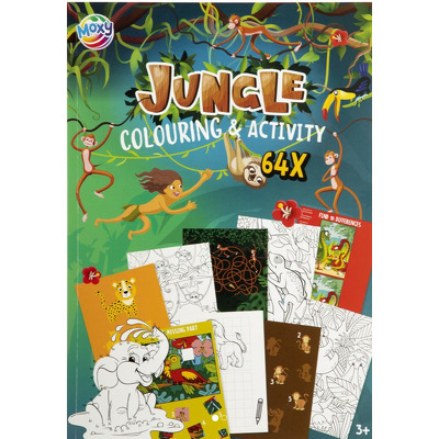 Carte de colorat cu activitati - Jungla