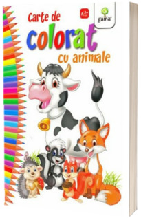 Carte de colorat cu animale