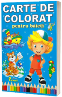 Carte de colorat pentru baieti- Format A4