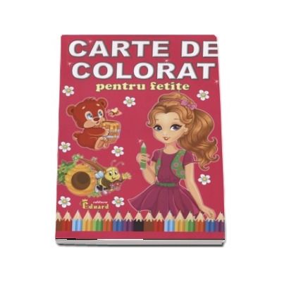 Carte de colorat pentru fetite - Format A4