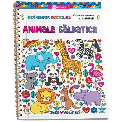 Carte de colorat si activitati. Animale salbatice