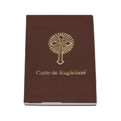 Carte de rugaciuni scris mare, fermoar, legata in piele