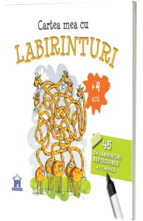 Cartea mea cu labirinturi - 46 de labirinturi refolosibile cu o carioca
