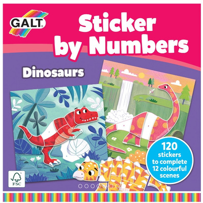 Cartea mea cu stickere -  Dinozauri prietenosi