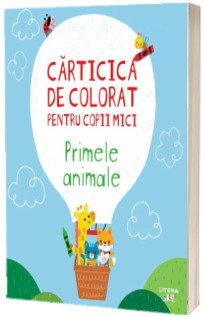 Carticica de colorat pentru copii mici. Primele animale