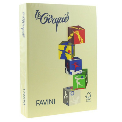 Carton A3 color 160g/mp 100 galben deschis FAVINI