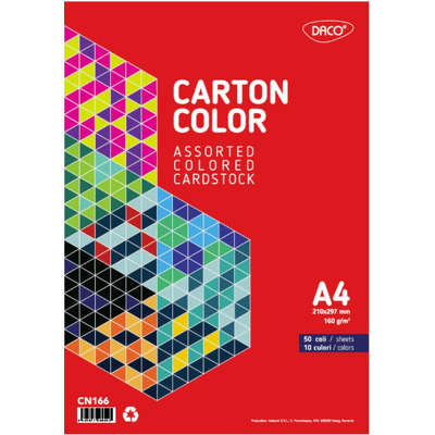 Carton color A4 50 coli 10 culori