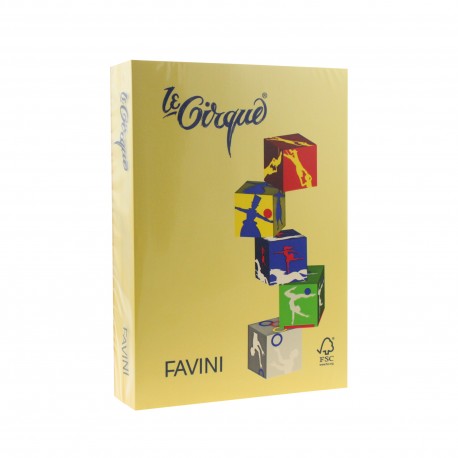 Carton color, galben mediu, 160 g/mp A4, Favini
