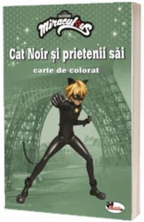Cat Noir si prietenii sai. Carte de colorat