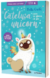 Catelusa care isi dorea sa fie unicorn