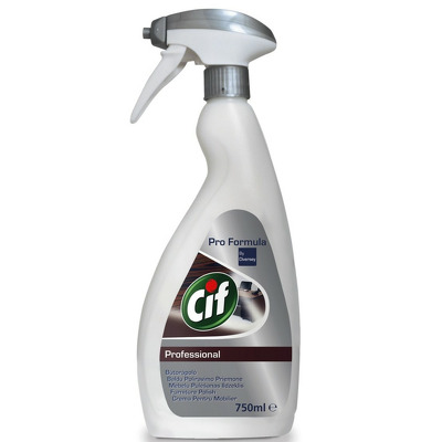 CIF Professional, cu pulverizator, pentru curatare si stralucire mobilier din lemn si plastic, 750ml