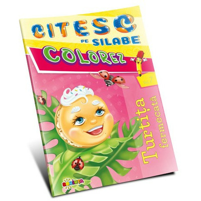 Citesc pe silabe. Colorez. Turtita fermecata