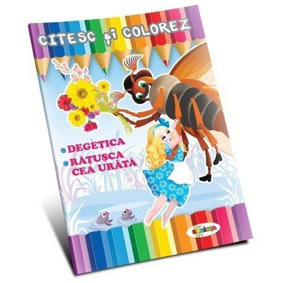 Citesc si colorez - Degetica