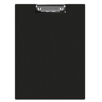 Clipboard dublu A4, plastifiat PVC, Q-Connect - negru