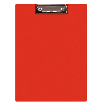 Clipboard dublu A4, plastifiat PVC, Q-Connect - rosu