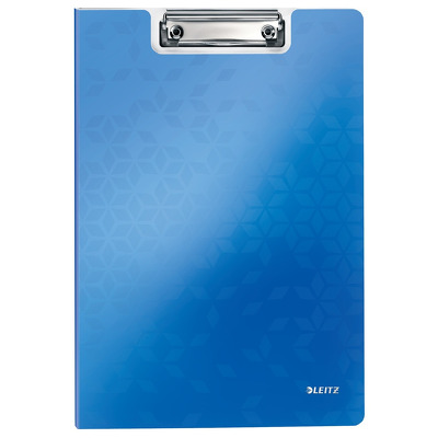 Clipboard dublu Leitz Wow, polyfoam - albastru metalizat