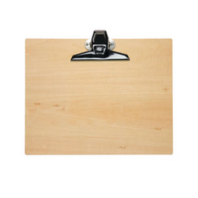 Clipboard simplu A4, din fibra lemnoasa MAULtilia, landscape - wood