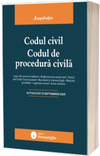 Codul civil. Codul de procedura civila. Actualizat la 10 septembrie 2025