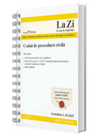 Codul de procedura civila. Cod 811. Actualizat la 1.10.2025