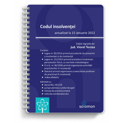 Codul insolventei (actualizat la 15 ianuarie 2022)