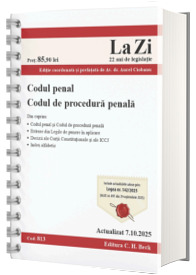 Codul penal. Codul de procedura penala. Cod 813. Actualizat la 7.10.2025