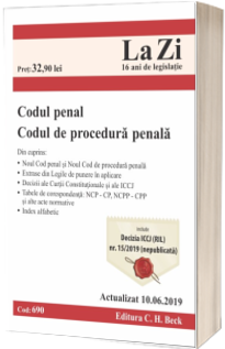 Codul penal si Codul de procedura penala. Cod 690. Actualizat la 10.06.2019