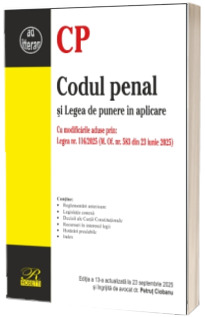 Codul penal si Legea de punere in aplicare