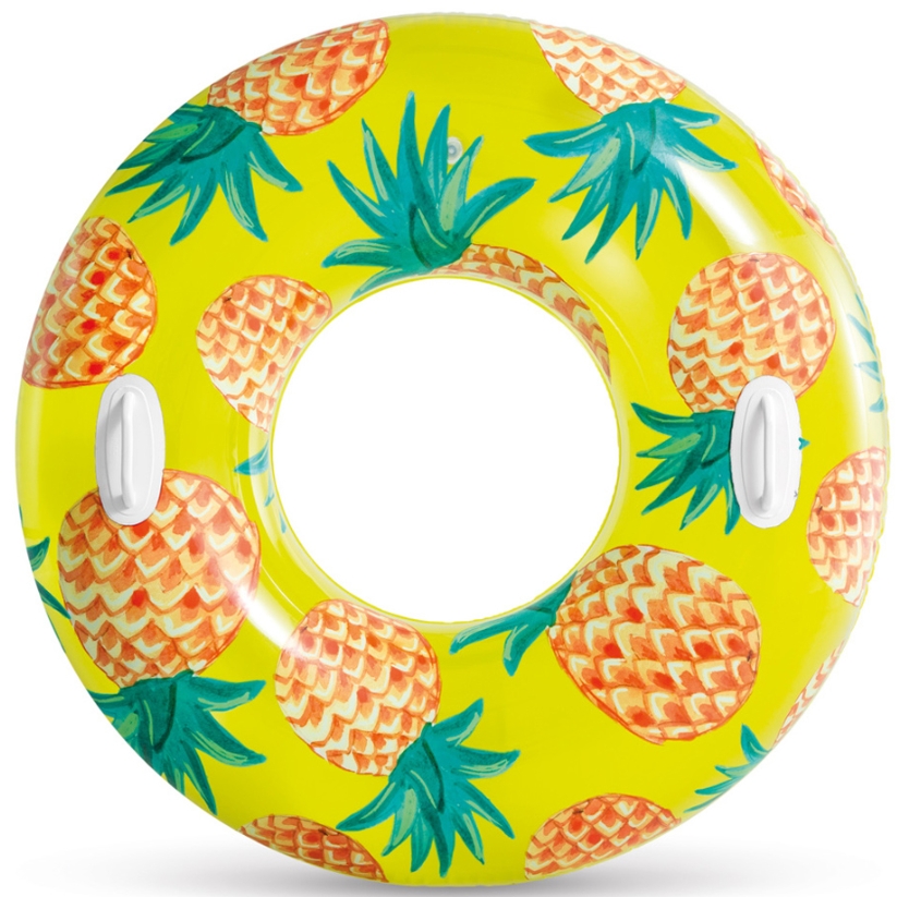 Colac colorat tropical cu imprimeu ananas