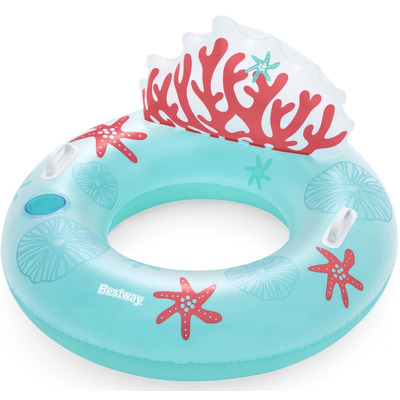 Colac gonflabil cu spatar Bestway Coral Bliss