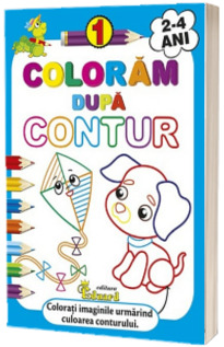 Coloram dupa contur, 2-4 ani