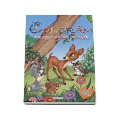 Coloram Imagini din povesti - Contine Abtibilduri (Volumul 1)
