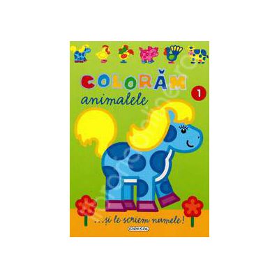Coloram animalele 1...si le scriem numele