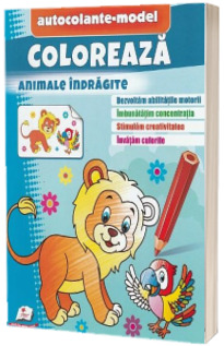 Coloreaza animale indragite. Autocolante model