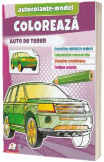 Coloreaza auto de teren. Autocolante model