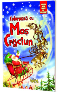 Coloreaza cu Mos Craciun
