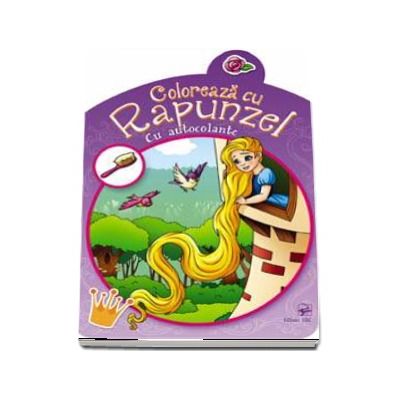 Coloreaza cu Rapunzel - Contine autocolante