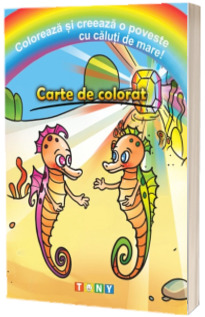 Coloreaza si creeaza o poveste cu caluti de mare!