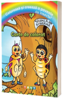 Coloreaza si creeaza o poveste cu insecte!
