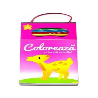 Coloreaza si invata culorile! Numarul 2 (Contine 4 creioane colorate)