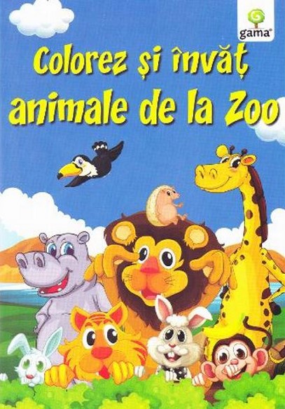 Colorez si invat - Animalele de la Zoo
