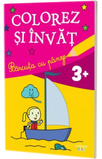 Colorez si invat. Barcuta cu panze (3+)