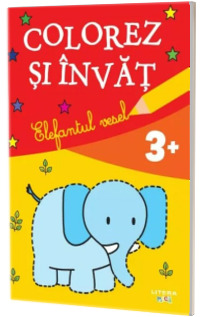 Colorez si invat. Elefantul vesel (3+)