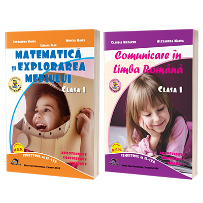 Comunicare in Limba Romana si Matematica si explorarea mediului. Clasa I, semestrul II.Set 2 carti.