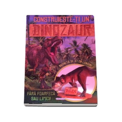 Construieste-ti un dinozaur. Fara foarfeca sau lipici - Macheta de 57 cm lungime