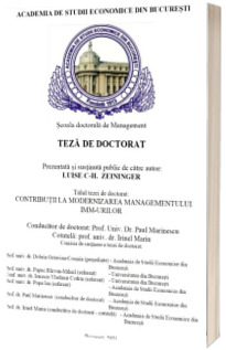 Contributii la modernizarea managementului IMM-urilor